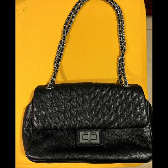 Karl Lagerfeld Bags Karl Lagerfeld Agyness Quilted Leather Shoulder